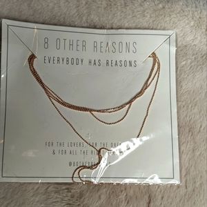 8 Other Reasons Rose Gold Nine Lives Choker